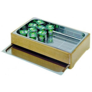 Buffet froid pour yaourts - Bac inox GN 1/1 H 6,5 cm