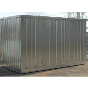 Bungalow conteneur stockage pour fûts 914 L - Dimensions : 4m x 2m