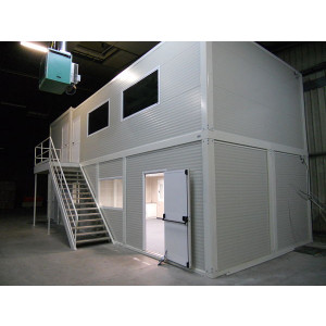 Bureau préfabriqué avec étage - Bureau avec étages - Construction modulaire - De 4mx5m à 8mx5.90m