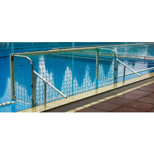 Buts de water polo compétition fixes - Dimensions : 300 x 90 cm - Profondeur : 650 mm