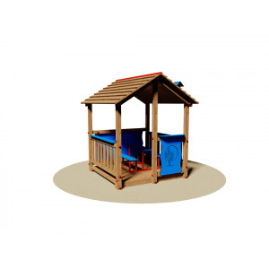 Cabane de jardin pour enfants - Dimensions (L x P x H): 170 x 180 x 200 cm