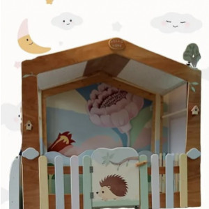 Cabane pour enfant sur mesure - Dimensions : 2 x 1,3 x 1,8 m - Conception sur mesure
