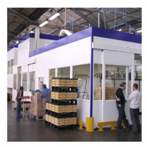 Cabine atelier modulaire - Plafond : Portée jusqu'à 9 m - Structure multitubulaire