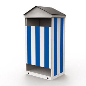 Cabine de plage maisonnette - Dimensions (H x l x P) : 250 x 120 x 94 cm
