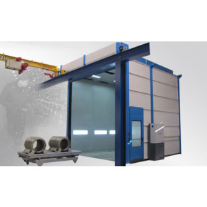 Cabine industrielle pour dégraissage et phosphatation - Préparation des surfaces avant les revêtements de protection