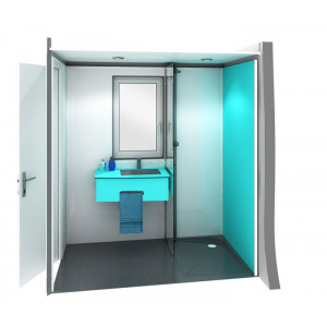 Cabine sanitaire rénovation - Sur mesure : (Maximum à 2 mètres sur 2 mètres)