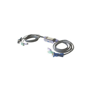 Câbles KVM intégrés - KVM 2 UC PS/2 câbles intégrés