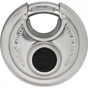 Cadenas circulaire haute sécurité inox double verrouillage - Niveau de sécurité : 9 - Largeur : 70 ou 80 mm - En Acier inoxydable