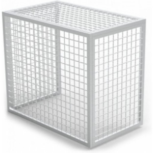 Cage clim en acier galvanisée  - Dimensions (L x H x P) : 96/120 x 85/120 x 56/60 cm