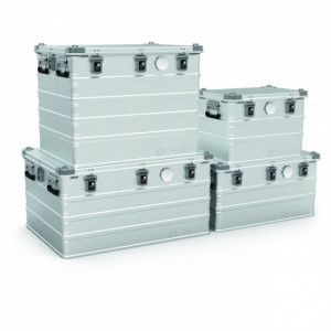 Caisse aluminium IP 67 - Aluminium naturel - Volume - 73 à 259 L - 4 dimensions disponibles 