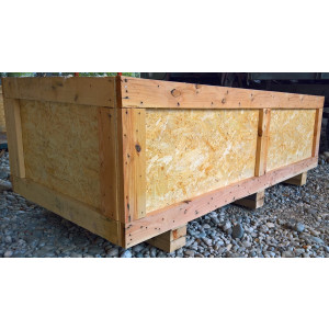 Caisse palette bois Euro d'occasion - Capacité 900 L - Charge 2,5 tonnes