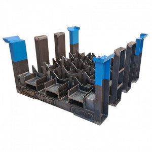 Caisse de forge - Cette caisse de forge est un contenant métallique très robuste qui permet le stockage de pièces de types différents.