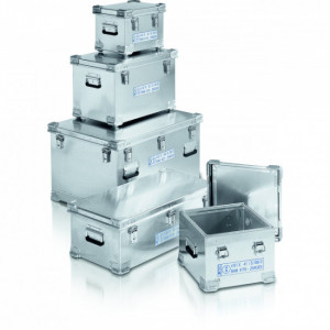 Caisse de stockage aluminium - Aluminium - Volume : 34 à 196 L - 5 dimensions disponibles