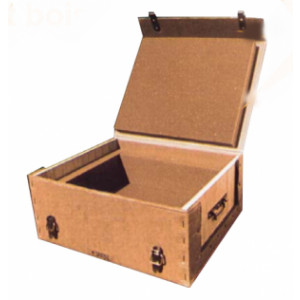 Caisse navette carton et bois - Carton triple cannelure (Epaisseur 15 mm)