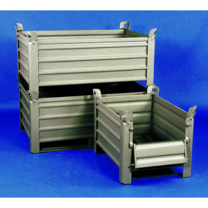 Caisse palette métallique tôlée - Structure métallique tôlée - Charge : 1000 kg