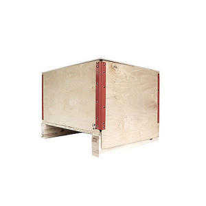 Caisse pliante contreplaqué - 6 ou 9 mm à l'intérieur avec des barres renforcées de 50 x 20 mm
