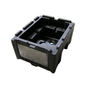 Caisse rotomoulée de stockage pièce automobile - En plastique rotomoulé - Dimensions : 451x300 mm