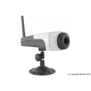 Camera IP avec microphone - Camera IP - RJ45+WiFi MPEG4 avec microphone