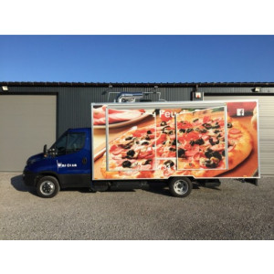 Camion Pizzeria Iveco daily avec four à sole rotative  - Longueur de 5m, largeur de 2m20,hauteur intérieur de 2m10
