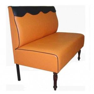Canapé simili cuir pour le professionnel - Dimensions (Lxl) : 90 x 55 cm - Assise et dossier rembourré
