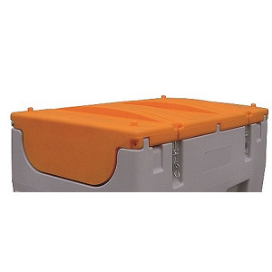 Capot polyéthylène pour station fuel 430L et 600L - Couleur : orange - Poids : 13 kg