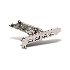 Carte PCI port USB - Carte PCI port USB supplémentaire - 4+1ports USB 2.0