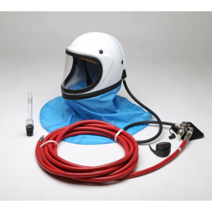 Casque De Sablage Professionnel Avec Ventilation Réglable - Double Visière Anti-buée, Large Champ De Vision, Léger Et Résistant