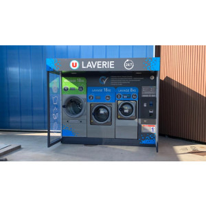 Kiosque laverie connecté 4G - Gérez vos machines de lavage