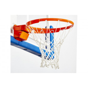 Cercle de basket haute compétition - Système à ressorts – Taré à 105 Kgs avec attaches filet par coulisse - Conforme EN1270 et FIBA