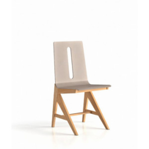 Chaise cantine en bois avec appui sur table - Taille 6 - Bois hêtre massif - Hauteur d'assise : 460 mm 