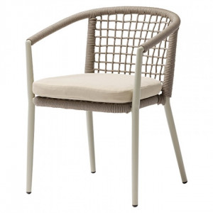 Chaise Bistrot avec coussin - Chaise pour restaurant en aluminium et textilène