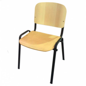 Chaise bois empilable - Hauteur d'assise : 460 mm