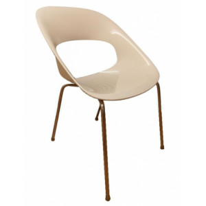 Chaise coque design - Assise coque polypropylène