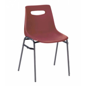 Chaise coque en polypropylène - Hauteur d'assise : 470 mm