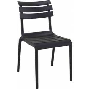 Chaise extérieur empilable modèle Helen - Hauteur d'assise: 47 cm - Polypropylène - 6 Coloris
