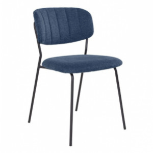 Chaise de repas en tissu - Hauteur assise : 49 cm - Assise, dossier : densité de la mousse 22 kg / m3