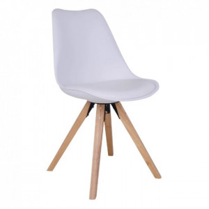 Chaise de repas scandinave - Hauteur d'assise : 48 cm - Piétement en bois de bouleau