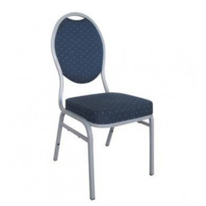Chaise de restaurant en acier finition époxy - Hauteur d'assise: 82 cm - Structure : Acier finition époxy  - Dos et assise : Tissu