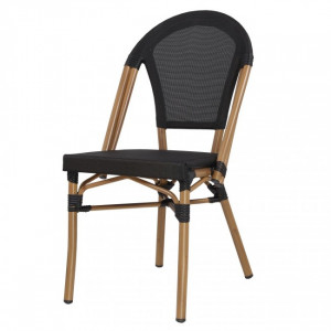 Chaise de style Bistrot - Chaise de restaurant en aluminium et textilène