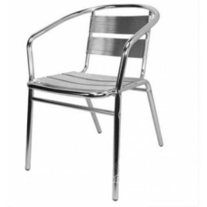 Chaise de terrasse en aluminium - Structure et lattes en aluminium