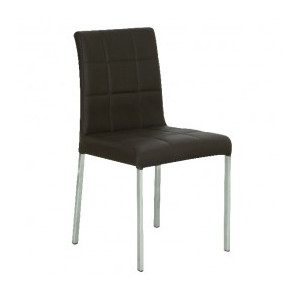 Chaise design de restaurant - Dim ( H x L x P ) :  85 x 45 x 46.50 cm -Matière : Dossier simili cuir