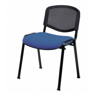 Chaise empilable à dossier résille - Hauteur d'assise : 460 mm