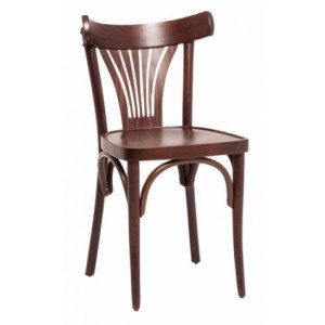 Chaise en bois hêtre finition Wengé  - Hauteur d'assise : 47 cm - Bois de hêtre - Finition Wengé
