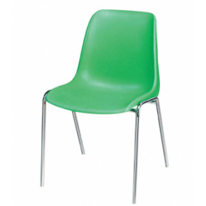 Chaise en plastique empilable - Hauteur d'assise : 440 mm
