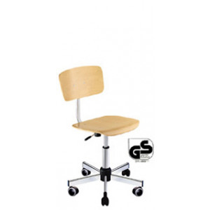 Chaise haute d'atelier bois - Hauteur d'assise réglable de 410 à 540 mm - 530GBC GS