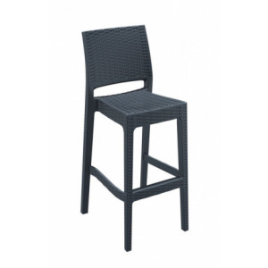 Chaise haute empilable JAMAICA - Hauteur d'assise : 75 cm – Polypropylène - Empilable