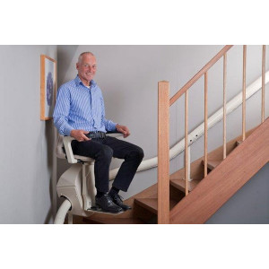 Chaise monte escalier courbe - Équipé de plusieurs capteurs de sécurité
