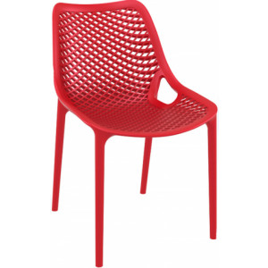 Chaise plastique d'extérieur - Hauteur : 82 cm - Profondeur : 60 cm