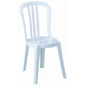 Chaise plastique empilable MIAMI - Plastique - Hauteur d'assise : 44 cm - Dimensions l.44 x P.55 x H.88 cm