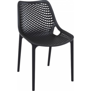 Chaise plastique terrasse - Hauteur : 82 cm - Profondeur : 60 cm